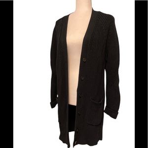 Black Gap heavy sweater cardigan coat size M